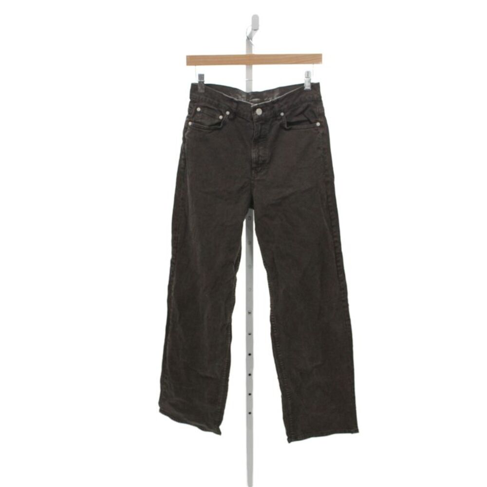 Massimo Dutti Mens Straight Brown Jeans Cotton Elastane High Rise Size 4